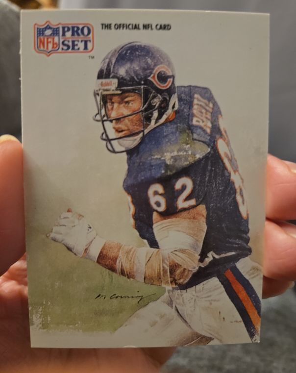 1991 Pro Set #384 Mark Bortz Chicago Bears — front