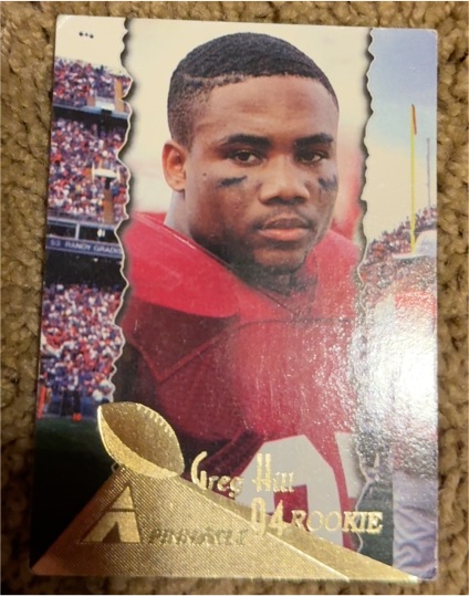 1994 Pinnacle #207 Greg Hill Rookie Card — front