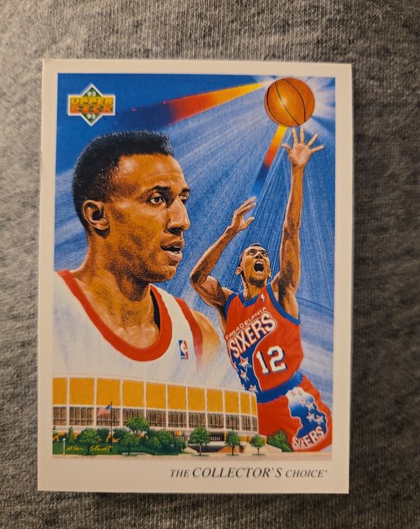 1992-93 Upper Deck #55 Johnny Dawkins Philadelphia 76ers — front