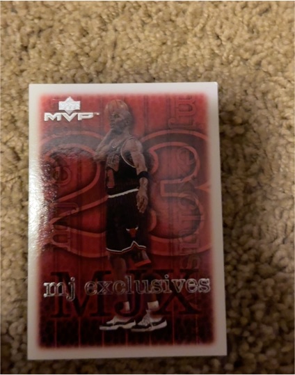 1999-00 Upper Deck MVP #197 Michael Jordan MJ Exclusives — front