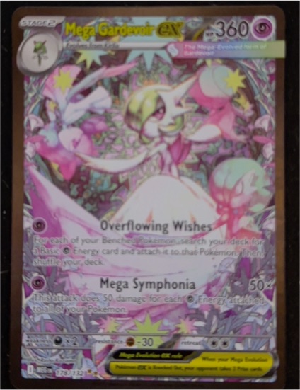 2025 Pokémon #178/132 Mega Gardevoir EX — front