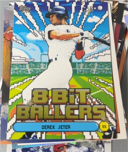 2026 Topps Series 1 #8B-14 Derek Jeter 8 Bit Ballers — front
