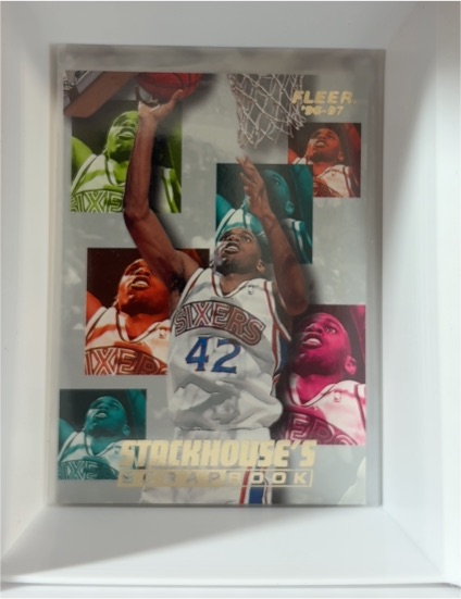 1996-97 Fleer #S10 Jerry Stackhouse Stackhouse's Scrapbook — front