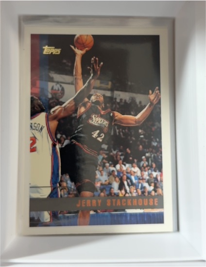 1997-98 Topps #204 Jerry Stackhouse Philadelphia 76ers Basketball Card — front
