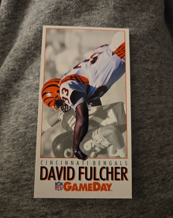 1992 GameDay #148 David Fulcher Cincinnati Bengals — front