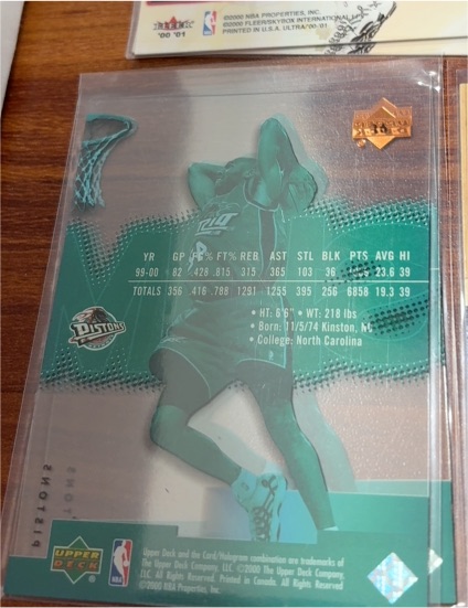2000 Upper Deck Biographics #B10W2 Grant Hill — front