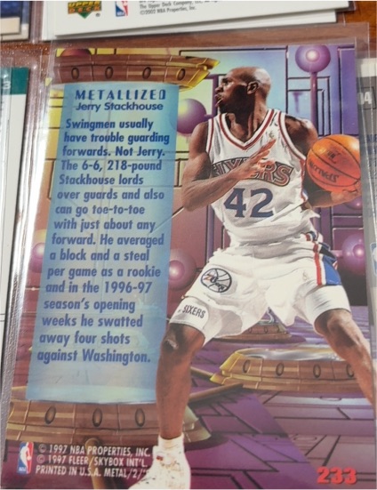 1996-97 Fleer Metal #233 Jerry Stackhouse — front