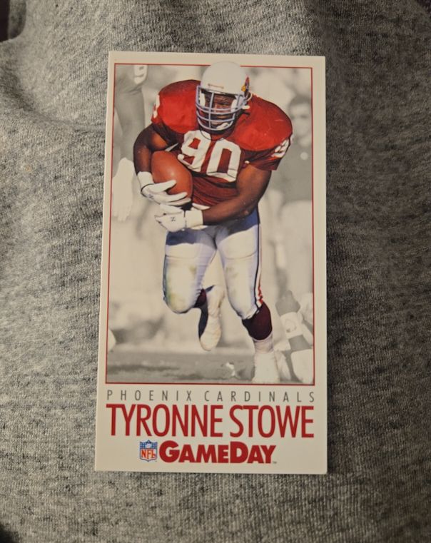 1992 GameDay #365 Tyronne Stowe — front