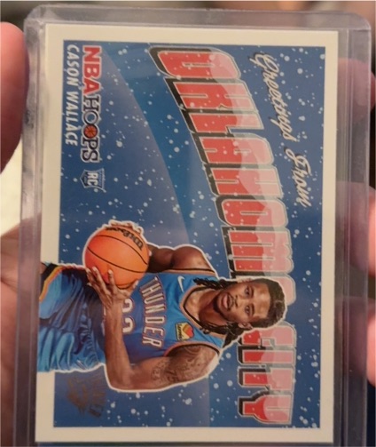 2023-24 Panini NBA Hoops #10 Cason Wallace Rookie Greetings — front