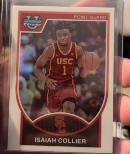 2023-24 Bowman University Chrome #07B-13 Isaiah Collier — front