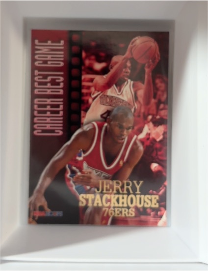 1996-97 Hoops Career Best Game #346 Jerry Stackhouse 76ers — front