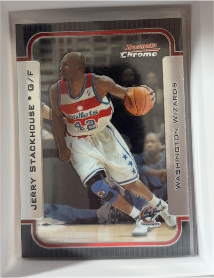 2003-04 Bowman Chrome #93 Jerry Stackhouse — front