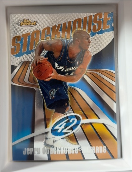 2003-04 Topps Finest #87 Jerry Stackhouse Washington Wizards — front
