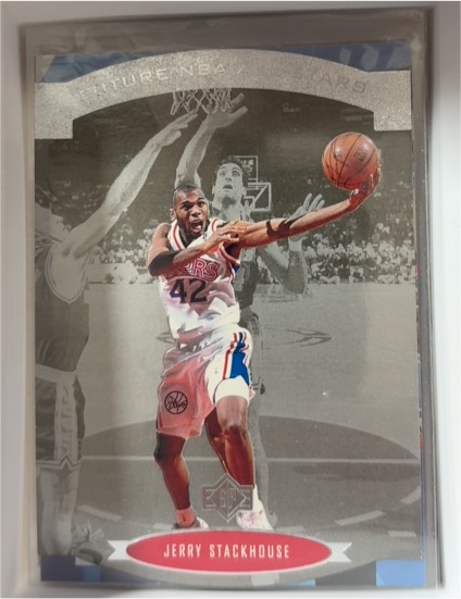 1995-96 Upper Deck SP #AS25 Jerry Stackhouse Future All-Stars Die-Cut — front