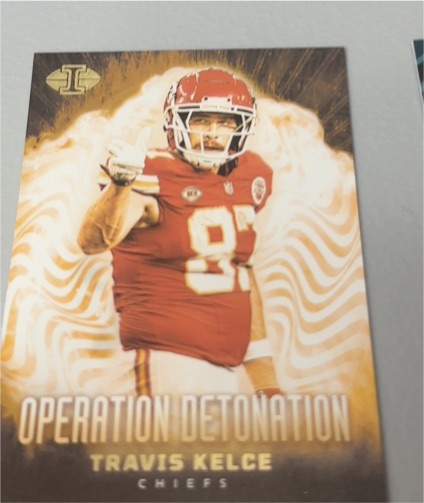 2023 Panini Illusions #14 Travis Kelce Operation Detonation — front