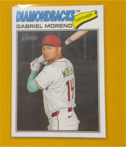 2026 Topps Heritage #361 Gabriel Moreno — front