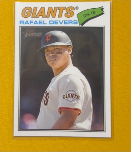 2026 Topps Heritage #62 Rafael Devers — front