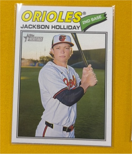 2026 Topps Heritage #218 Jackson Holliday — front