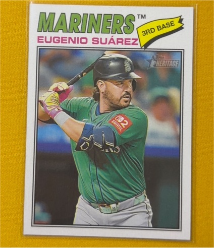 2026 Topps Heritage #29 Eugenio Suárez — front