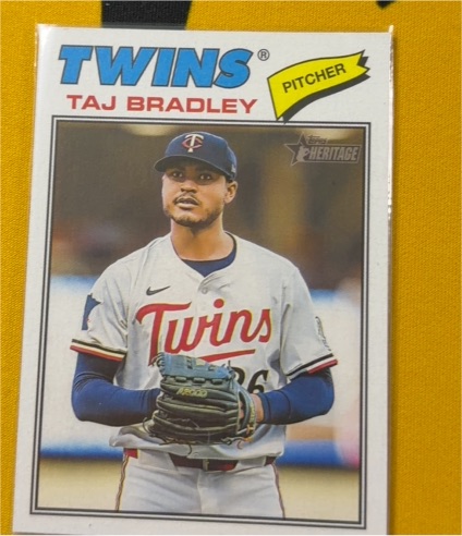 2026 Topps Heritage #38 Taj Bradley — front
