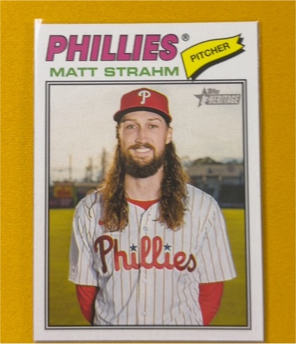 2026 Topps Heritage #193 Matt Strahm — front