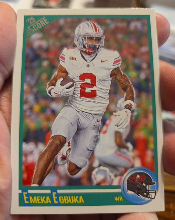 2025 Panini Score #2 Emeka Egbuka — front