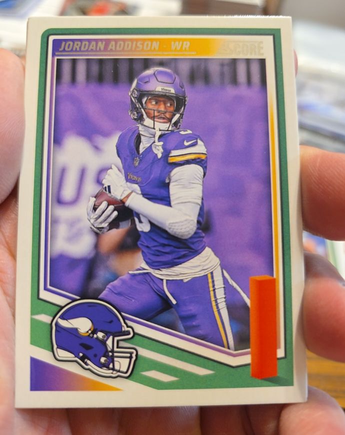 2025 Score #109 Jordan Addison Minnesota Vikings — front