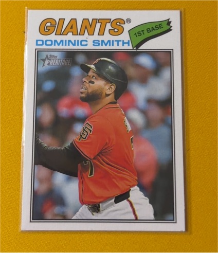 2026 Topps Heritage #225 Dominic Smith — front