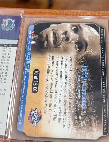2001-02 Fleer #10 Jerry Stackhouse — front