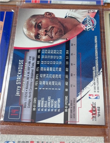 2001-02 Fleer #14 Jerry Stackhouse — front