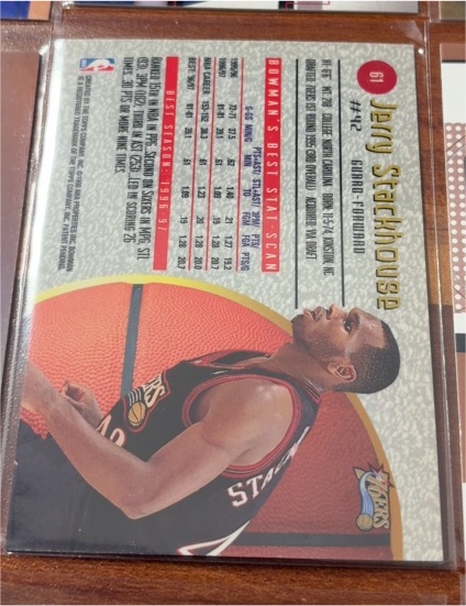 1997-98 Bowman's Best #61 Jerry Stackhouse — front