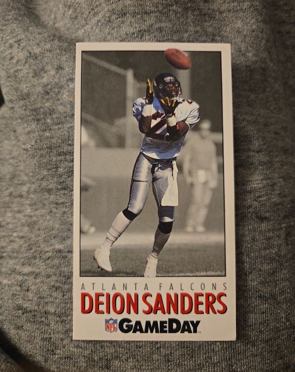 1992 NFL GameDay #49 Deion Sanders — front