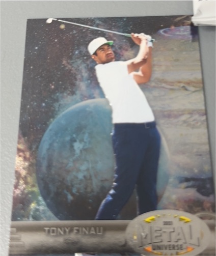 2021 Upper Deck Skybox Metal Universe #RB-37 Tony Finau — front