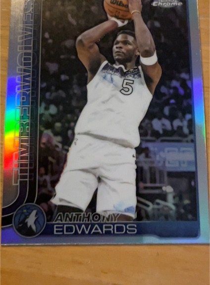 2025-26 Topps Chrome #151 Anthony Edwards — front