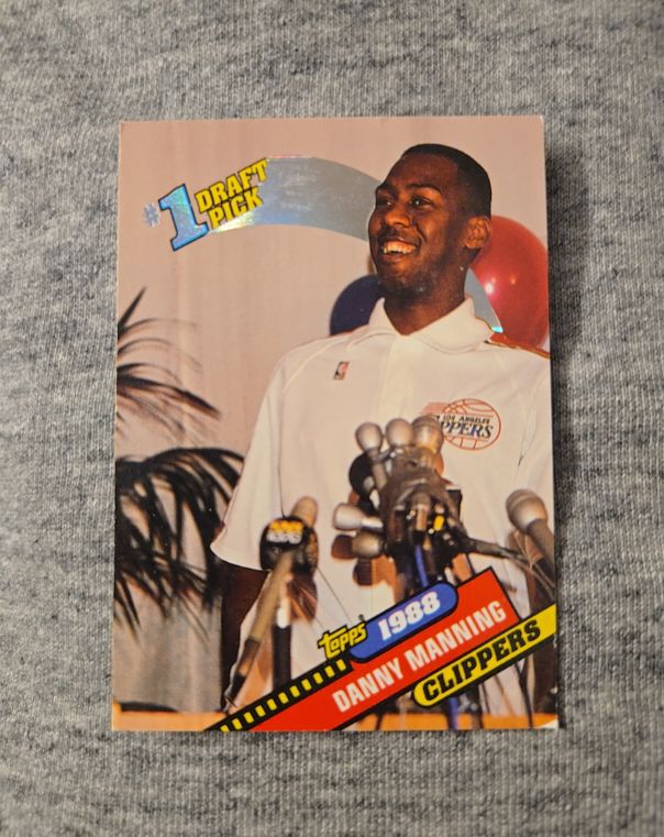 1993 Topps Basketball #1 Draft Pick 1988 Danny Manning — front