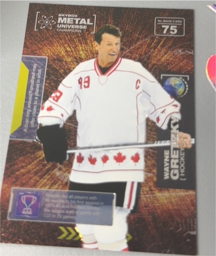2021 Skybox Metal Universe Champions #75 Wayne Gretzky — front