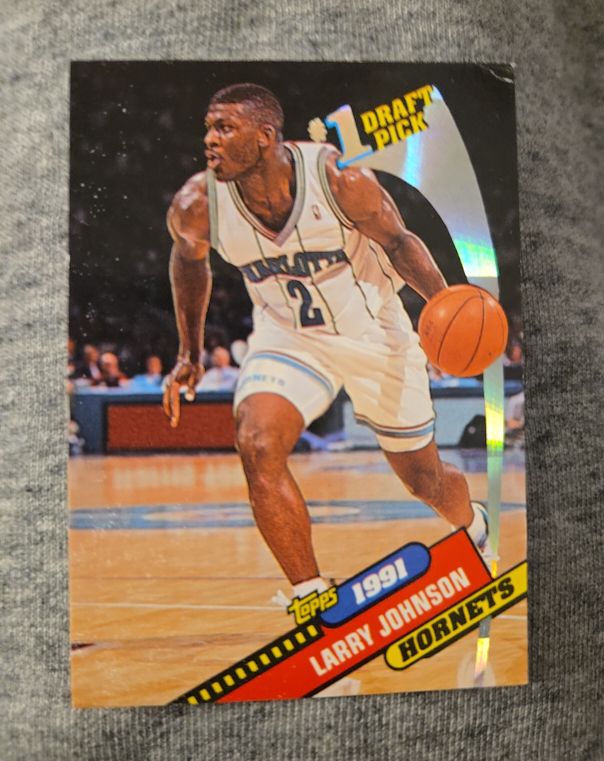 1993 Topps Archives #11 Larry Johnson #1 Draft Pick — front