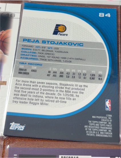 2004-05 Topps #84 Peja Stojakovic — front