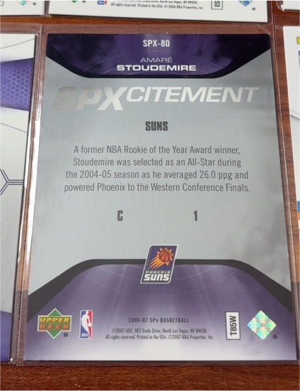 2006-07 Upper Deck SPx SPXcitement #SPX-80 Amar'e Stoudemire — front