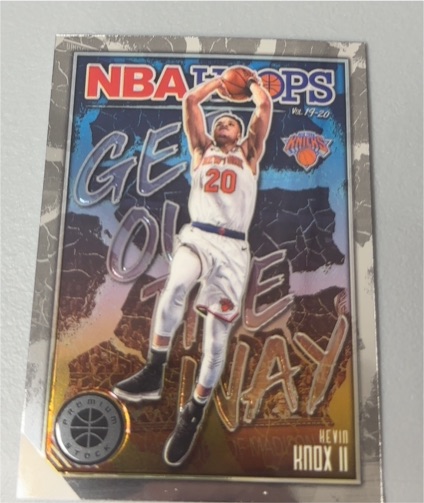 2019-20 Panini NBA Hoops Premium Stock #20 Kevin Knox II Get Out The Way — front