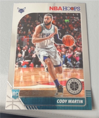 2019-20 Panini NBA Hoops Premium Stock #229 Cody Martin — front