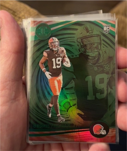 2023 Panini Illusions #25 Cedric Tillman Emerald Rookie — front