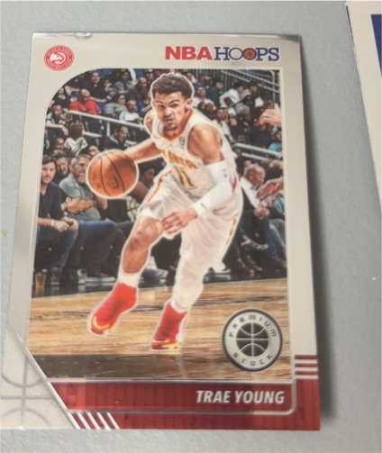 2019-20 Panini NBA Hoops Premium Stock #1 Trae Young — front