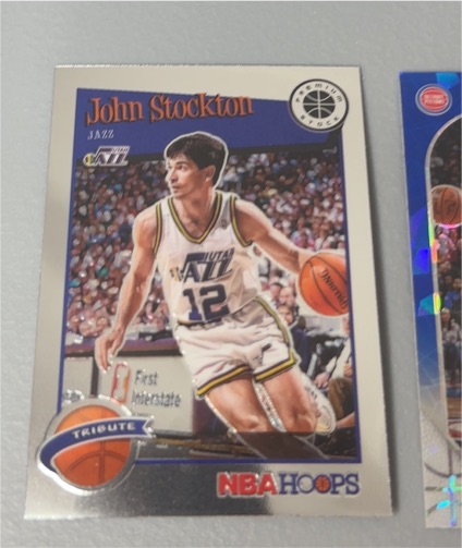 2019-20 Panini NBA Hoops Premium Stock #292 John Stockton — front