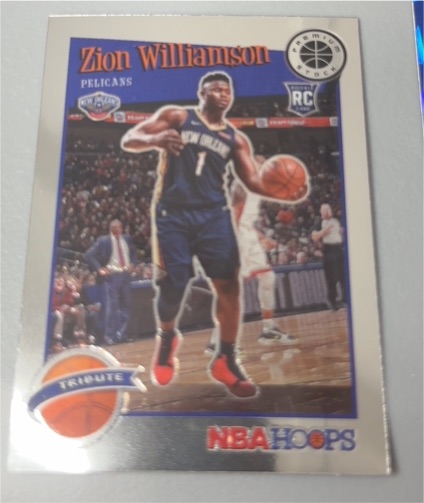 2019-20 Panini NBA Hoops Premium Stock #296 Zion Williamson — front