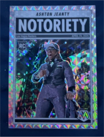 2025 Panini Mosaic #18 Ashton Jeanty Notoriety — front