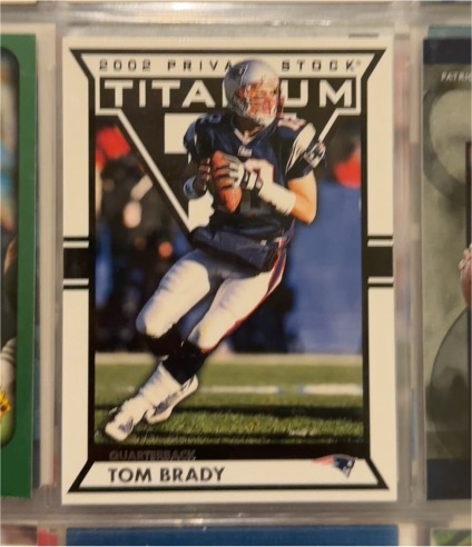 2002 Pacific Private Stock Titanium #58 Tom Brady — front