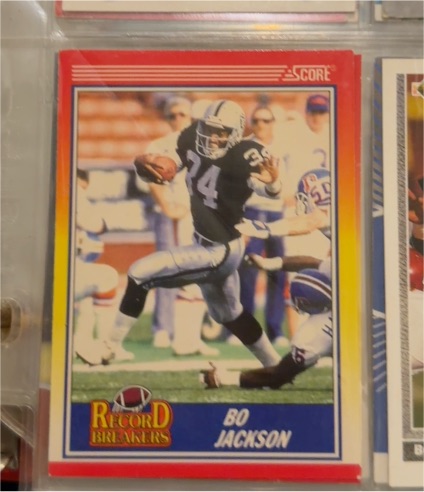 1990 Score #591 Bo Jackson Record Breakers — front