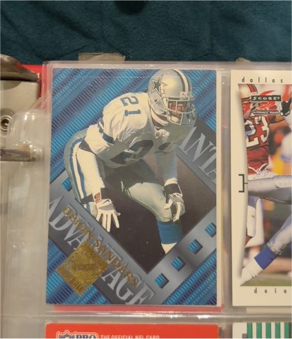 1996 Collector's Edge Advantage #34 Deion Sanders — front