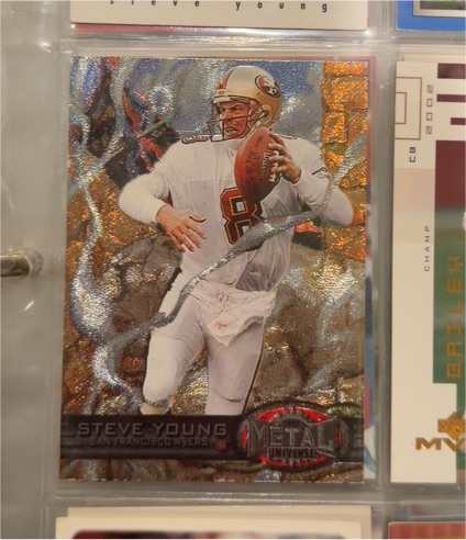 1997 Skybox Metal Universe #27 Steve Young — front